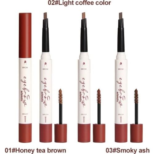 Double-headed Eyebrow Pen Three-dimensional Easy To Color Waterproof No Smudging Drawing Eyebrow Cream Eye Makeup Cosmetic TSLM1