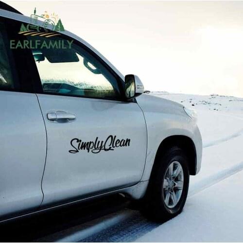 EARLFAMILY 58cm x 15.8cm Car Styling Simply Clean Big Sticker V2 Funny JDM Lowered Car Truck Decal Waterproof Car Accessories