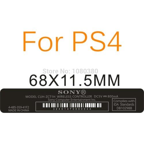 50pcs 200pcs 600pcs lot Shell Slim Black A Back Labels Seals for PS4 Controller Label Back Paster Lable