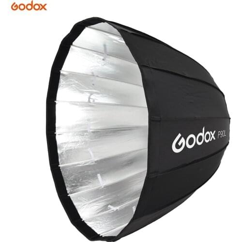Godox P90L 90cm Deep Parabolic Softbox with Bowens Mount Adapter Ring for Bowens Mount Studio Monolight Flash Light
