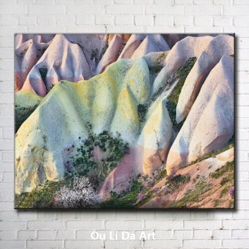 Turkey colorful stone landscape canvas printings oil painting printed on canvas home wall art decoration pictures