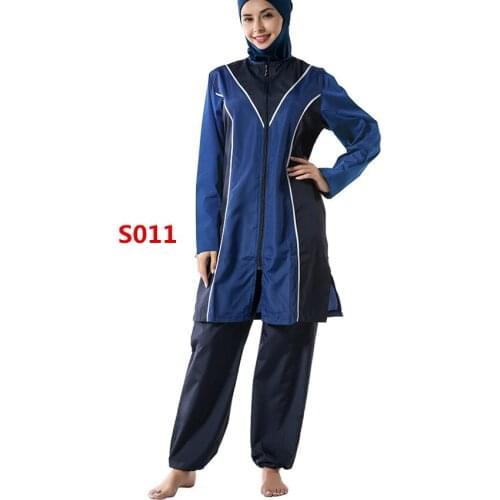 Islamic Womens Swimming Hijab Swimwear Modest Good quality Full Length Active Burkini Muslim Fitness Swimsuit Beach Clothes