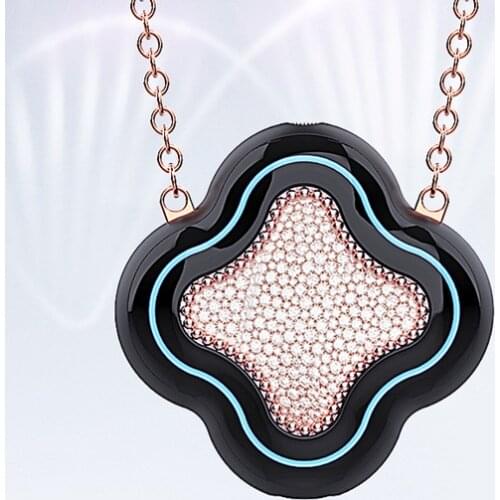Beautiful and elegant wearable smart clover air purifier for air cleaning and remove dust