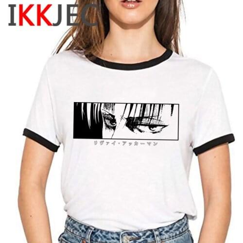 Attack on Titan Shingeki No Kyojin summer top female plus size couple tumblr vintage couple clothes t shirt harajuku