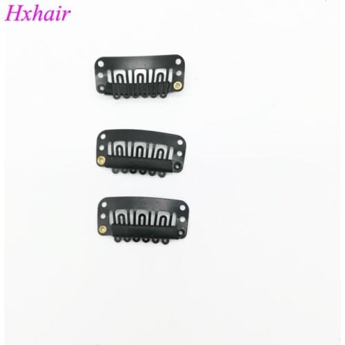 Wholesale - 100pcs 32mm Wigs Snap Clips / Toupee Snap Clips for Hair Extension / Weft Hair Extensions