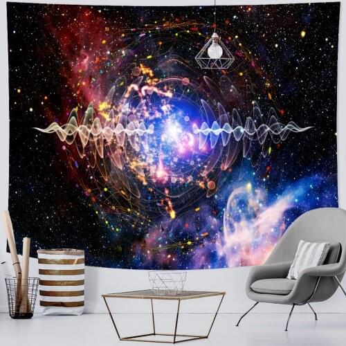 Psychedelic scene home decoration star tapestry Mandala tapestry Hippie witchcraft Bohemian decorative sheet yoga mat