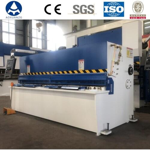 QC12K hydraulic swing beam shearing machine High Quality iron sheet cutting machine with E21s system