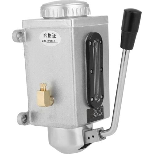Lubricating Manual Oil Pump Hand Lubrication 500CC CNC 4mm Double Outlet Port Manual Lubricating Pump