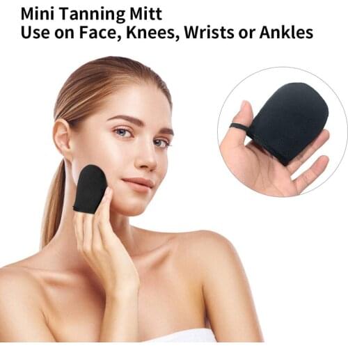 Self Tanning Mitt Reusable Applicator Tan Glove For Sunless Fake Tanning Lotion Cream Tools Body Care Sponge Flocked Glove