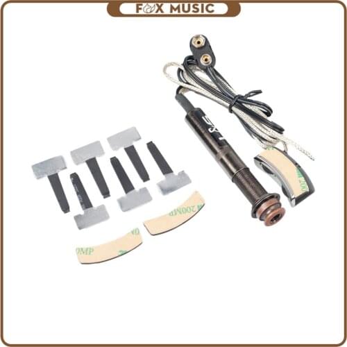 GB550C Tail-peg Type Preamp Preamp System Folk Guitar Soundhole Volume Tune Control Guitar Pick Holder