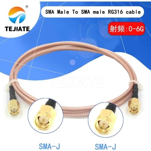 SMA Male To SMA male RG316 cable assembly Jumper Pigtail 5cm/10/15/30/50cm/1m SMA plug Crimp FPV RG316 Cable 50ohms