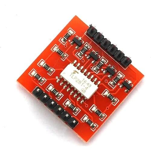 TLP281 4 CH 4-Channel Opto-isolator IC Module For Uno Expansion Board High And Low Level Optocoupler Isolation 4 Channel