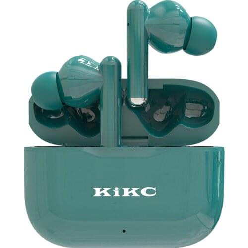 KIKC T6 TWS Bluetooth Headset Earphones Music Headphone Wireless Waterproof Smart Touch Surround Sound Stereo