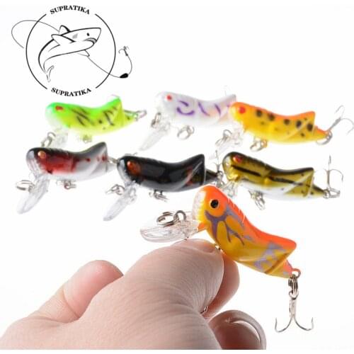1Pcs 4.5cm/4.1g Perch Grasshopper Insect Lure Bait Fishing Lure Treble Barb Fishing Tackle Artificial Bait Fishing Accessorie