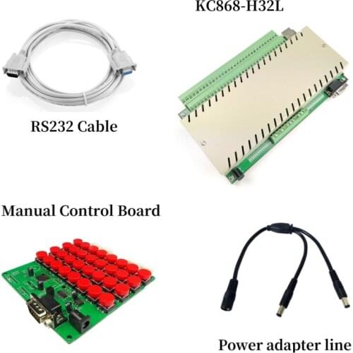 32 Channels ethernet relay controller supports manual control board
