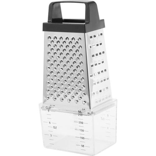 4 Sided Blades Cheese Vegetables Grater Carrot Cucumber Slicer Cutter Box Container Kitchenware Stainless