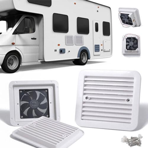 RV Side Exhaust Fan 12V Silent Air Vent Ventilation Blade Fan For Caravan Motorhome Camper Van House Greenhouse