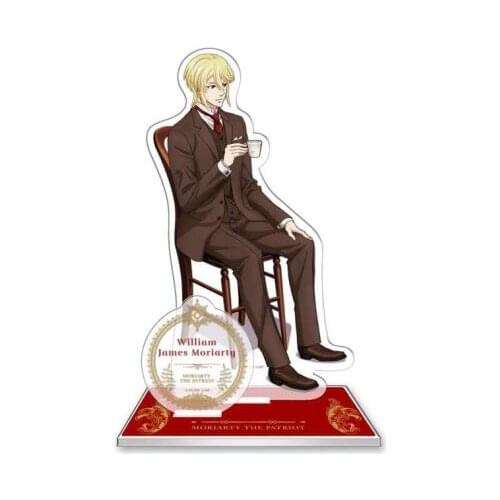 Anime MORIARTY THE PATRIOT William James Moriarty Sebastia Acrylic Stand Figure Model Plate Display Tabletop Decor Cartoon Gift