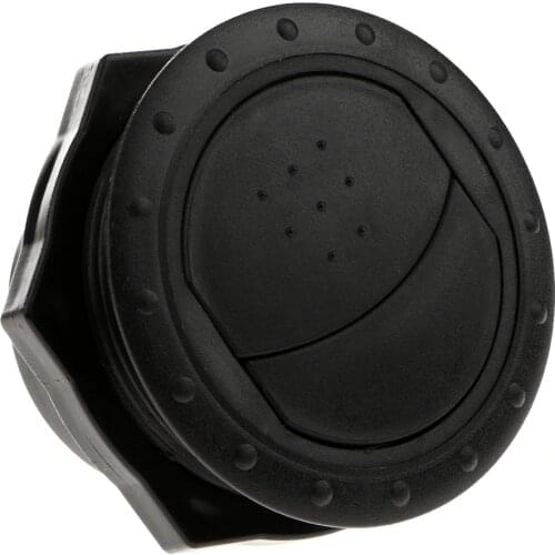 Car RV Trailer Yacht Side Roof Round Air Vent Adjustable Ventilation Exhaust Vent Outlet 78x51mm/ 3x2inch (Black)