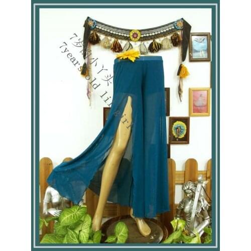 Belly Dance Pants Transparent Thin Skirt CM28 With Front Slit