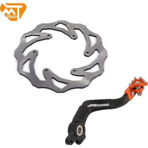 For KTM SX XC XC-W EXC TE TC FC 125 150 200 250 300 450 500 Motorcycle CNC Footbrake Lever Brake Pedal Steel Rear Disc Rotor