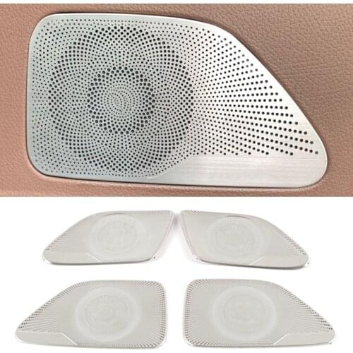 For Mercedes-Benz S-Class W222 2017-2020 Car Door Loudspeaker Sound Pad Speaker Cover Trim Frame Sticker Interior Accessories