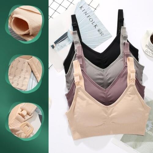 Wirefree Nursing Clothing Cotton Breastfeeding Bra for Pregnant Women Pregnancy Breast Sleep Underwear