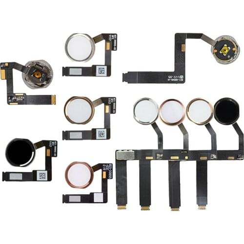 Home Button Flex Cable for iPad 6 Air2 Mini 3 Pro 9.7 2017 2018 A1822 A1823 A1954 A1893 Menu Key Fingerprint Touch ID Sensor