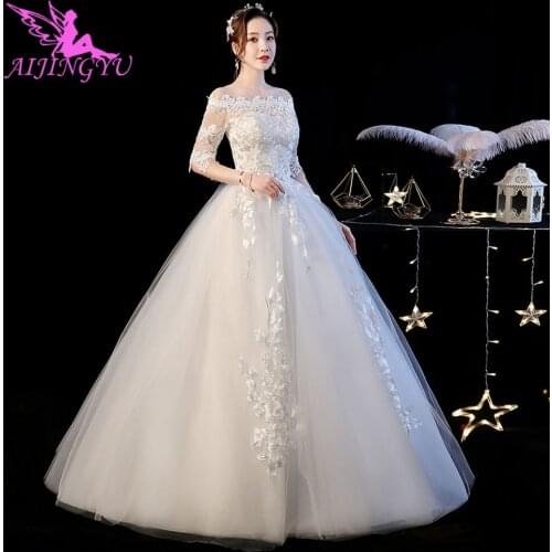 AIJINGYU Short Dress Online Chinese Store Real Sample Bridal Custom Spain With Color Gown Indonesia Western Wedding