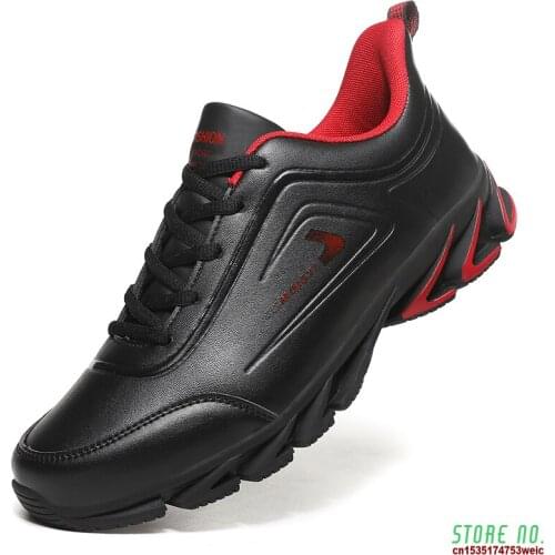Winter Microfiber Leather Men Trail Running Shoes Waterproof Rubber Sports Man Shoes Cotton Cheap Sneakers Plus Size