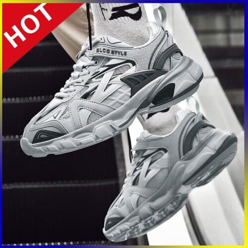 British Retro Street Punk Rock Hip Hop Chunky Sneakers Men Dance Platform Flats Fashion Shoes High Top Zapatillas Hombre