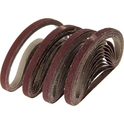 40Pcs 13x457mm Abrasive Sanding Belts Sanding Paper for Belt Sanders Bench Grinder Grit 40 60 80 120 Grinding Polishing Tool