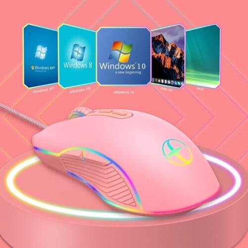 Wired Computer Mouse USB Wired with 7 Buttons 3200 DPI Adjustable Wired Ergonomic Mouse for Laptop Windows Desktop