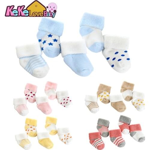 5 Pairs/lot Newborn Baby Socks For Baby Girl Winter Cotton Thicken Warm Comfort New Born baby Boy Toddler Socks Meia Infantil