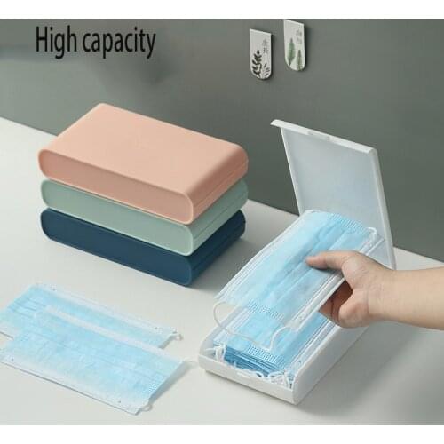 Mouth Mask Organizer Storage Box Household Moisture-proof Mask Box Go Out Dustproof Storage Mask Container Organizer Holder