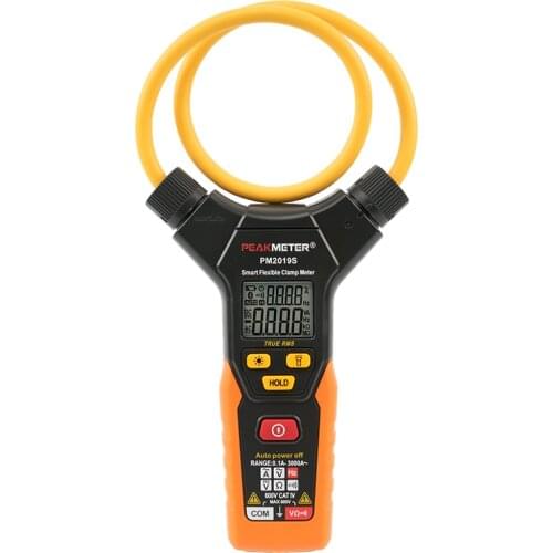 Peakmeter PM2019S Best Selling Digital Flexible Clamp Meter Ammeter with Voltage 3000A AC Large Current Measurement