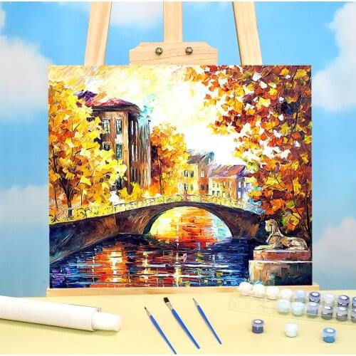 Petersburg Fall Paint By Numbers Package Oil Paints 40*50 Paiting By Numbers Handmade For Kids For Handicraft