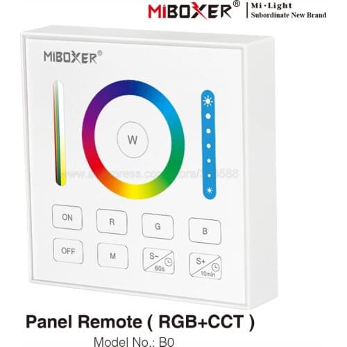 Milight B0 RGB+CCT Smart Panel Remote Controller 2.4G Wireless Transmitting Control Distance 30m with Timming Adjust Brightness