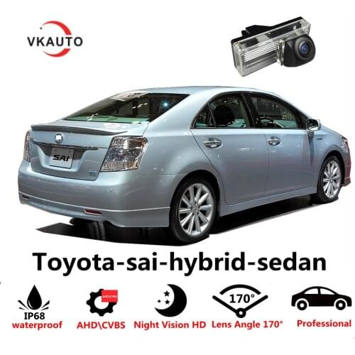 VKAUTO Camera For Toyota-sai-hybrid-sedan HD CCD Night Vision