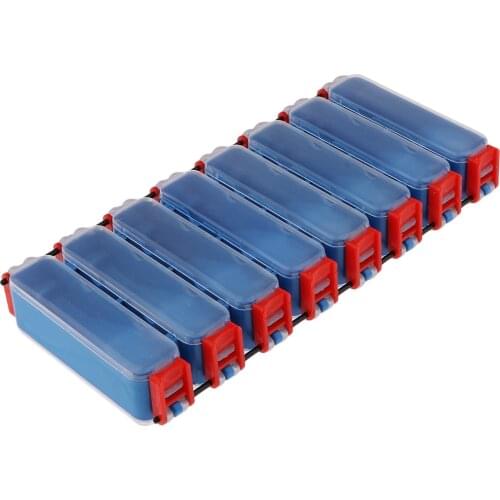 MagiDeal Waterproof Sub-Box Fishing Tool Accessories Tackle Lure Baits Fishhook Portable ABS Plastic Fishing Gear Storage Box