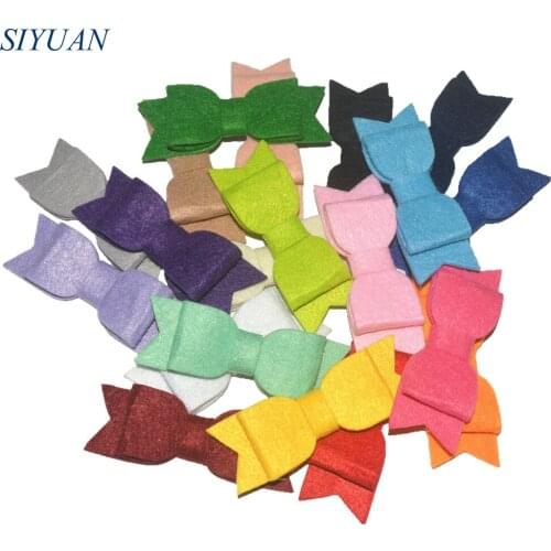 120pcs/lot 3.6 inch Felt Hair Bow Fashion Accessories for Hairpin/Headband Large Stock HDJ127
