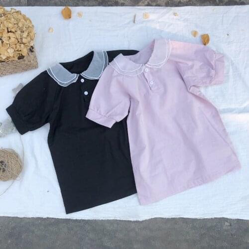 2020 New Summer Dress Toddler Kid Baby Girls Mesh Peter Pan Colloar Dress Cute Tulle Tutu Princess Sweet Party Dresses