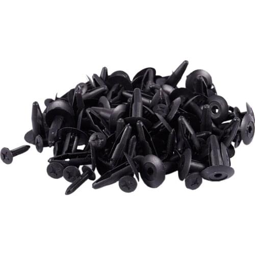 50Pcs Plastic Rivets Retainer Clips 8mm Hole Dia for Car Bumper Fender