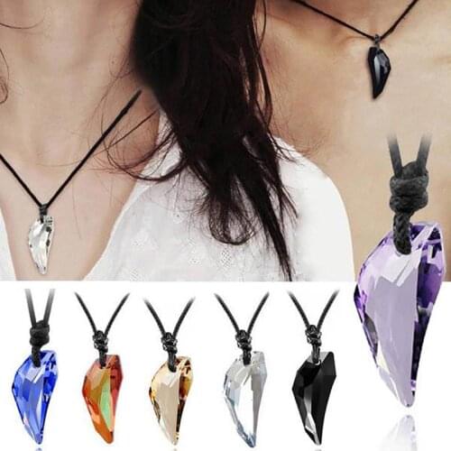 1PC Natural Crystal Pendant Necklace For Women Girl Chain For Reiki Healing Energy Stone Necklace Jewelry Gift