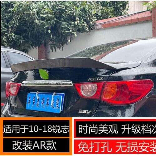For Toyota Reiz 2010-2018 high quality Carbon Fiber rear boot Wing Spoiler Rear Roof Spoiler Wing Trunk Lip Boot Cover