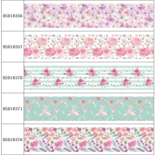 HSDRibbon free shipping 3" 75mm heat transfer printed hsd-design series Grosgrain Ribbon 50Yards/Roll