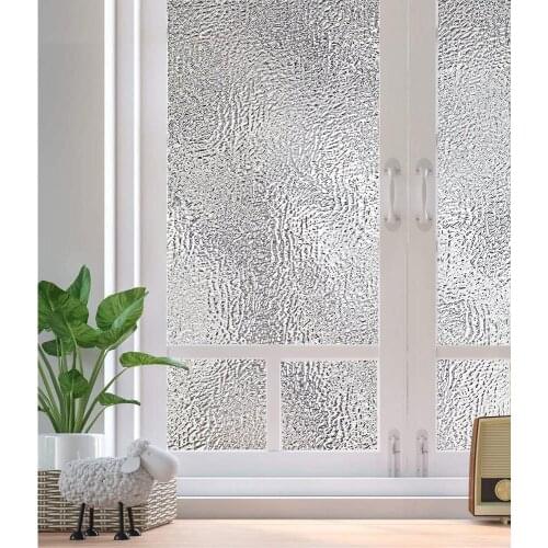 Pure Frosted Window Film Stained Glass Vinyl Self-Adhesive Film Matte Privacy UV Protection Sticker Suitable For Household Heat