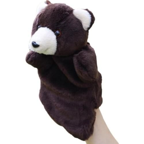 Cute Plush Bear Animal Hand Puppet Doll Intelligent Parent-Child Toy Kids Gift