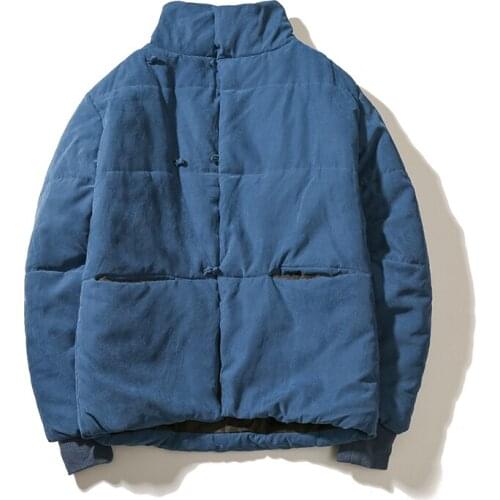 Chinese Style Winter Jacket Men Clothes Hip Hop Mens Jackets And Coats Solid Streetwear Thick Men Jacket Coat Nice Pop
