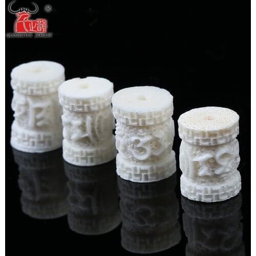 Natural antler plate engraving six words buddhist beads DIY star month accessories accessories